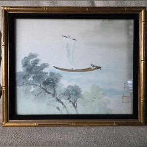Antique Chinese Painting on Silk. Early 1900s